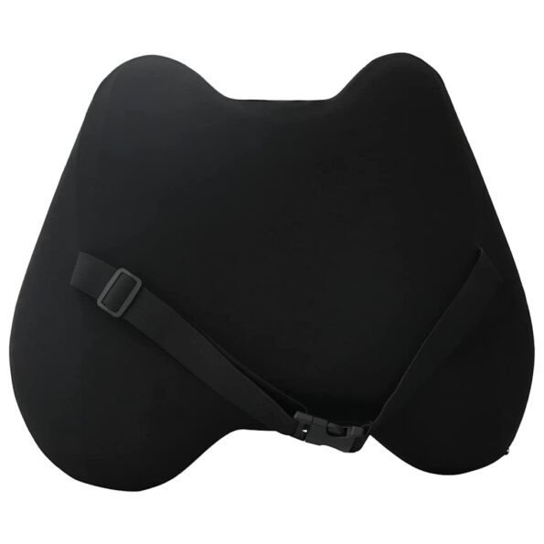 vidaXL Vankúš s vankúšom Nastaviteľná Čierna 42 x 32 x 14 cm Polyester – Obrázok 7