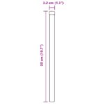 vidaXL Plotové stĺpy 2 pcs Strieborná 50 cm Pozinkovaná oceľ – Obrázok 6