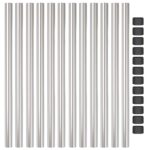 vidaXL Plotové stĺpy 12 pcs Strieborná 90 cm Pozinkovaná oceľ – Obrázok 5