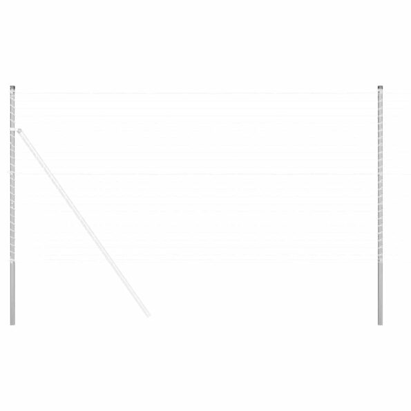 vidaXL Plotové stĺpy 2 pcs Strieborná 130 cm Pozinkovaná oceľ – Obrázok 2