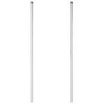 vidaXL Plotové stĺpy 2 pcs Strieborná 130 cm Pozinkovaná oceľ – Obrázok 4