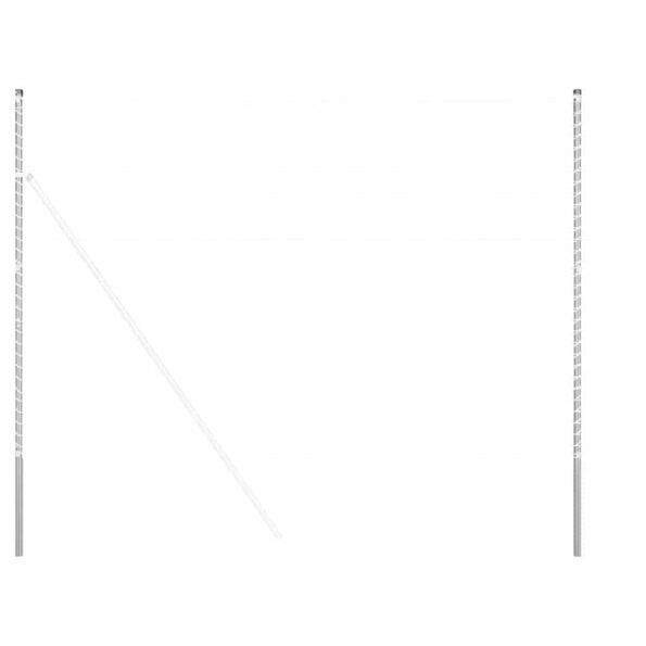 vidaXL Plotové stĺpy 2 pcs Strieborná 210 cm Pozinkovaná oceľ – Obrázok 2