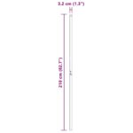 vidaXL Plotové stĺpy 2 pcs Strieborná 210 cm Pozinkovaná oceľ – Obrázok 8