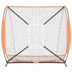 vidaXL Baseball a softball Čierna 180 x 90 x 153 cm Polyester – Obrázok 4