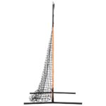 vidaXL Baseball a softball Čierna 180 x 90 x 153 cm Polyester – Obrázok 6