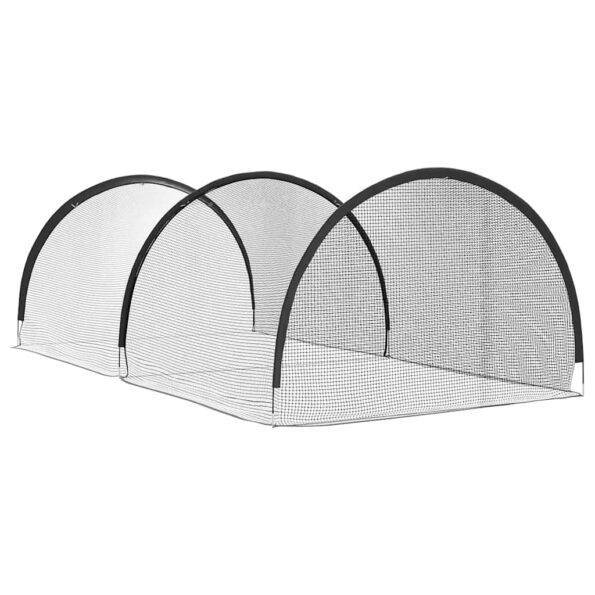 vidaXL Baseball a softball Čierna 702 x 369,5 x 243,5 cm Polyester – Obrázok 6