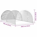 vidaXL Baseball a softball Čierna 702 x 369,5 x 243,5 cm Polyester – Obrázok 9