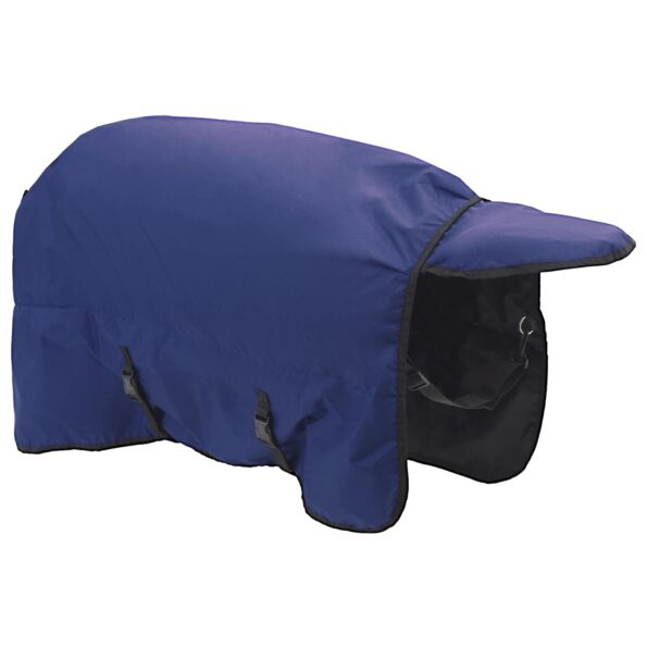 vidaXL Plášť pre kone Tmavozelená a čierna 75 cm Polyester – Obrázok 5