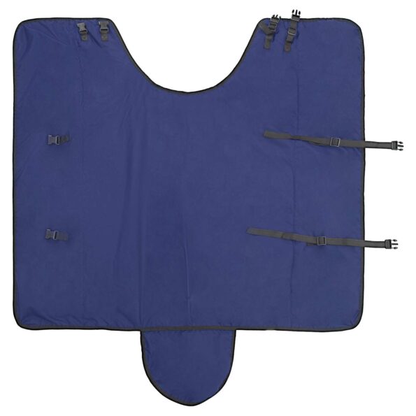 vidaXL Plášť pre kone Tmavozelená a čierna 115 cm Polyester – Obrázok 6
