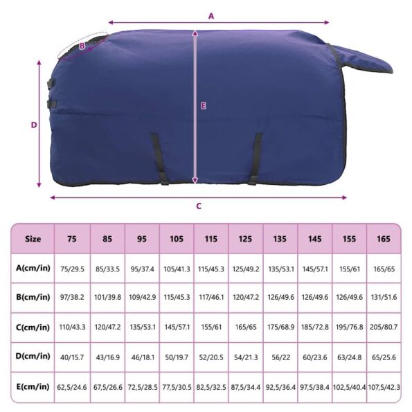 vidaXL Plášť pre kone Tmavozelená a čierna 135 cm Polyester – Obrázok 10