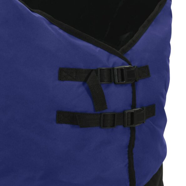 vidaXL Plášť pre kone Tmavozelená a čierna 145 cm Polyester – Obrázok 8