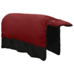 vidaXL Plášť pre kone Tmavozelená a čierna 85 cm Polyester – Obrázok 5