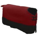 vidaXL Plášť pre kone Tmavozelená a čierna 105 cm Polyester – Obrázok 3