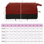 vidaXL Plášť pre kone Tmavozelená a čierna 135 cm Polyester – Obrázok 10