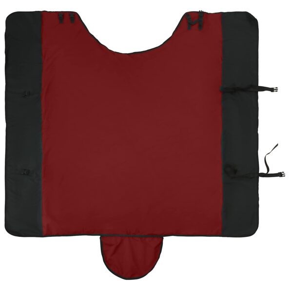 vidaXL Plášť pre kone Tmavozelená a čierna 165 cm Polyester – Obrázok 6