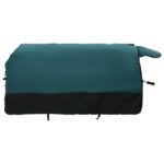 vidaXL Plášť pre kone Tmavozelená a čierna 75 cm Polyester – Obrázok 4
