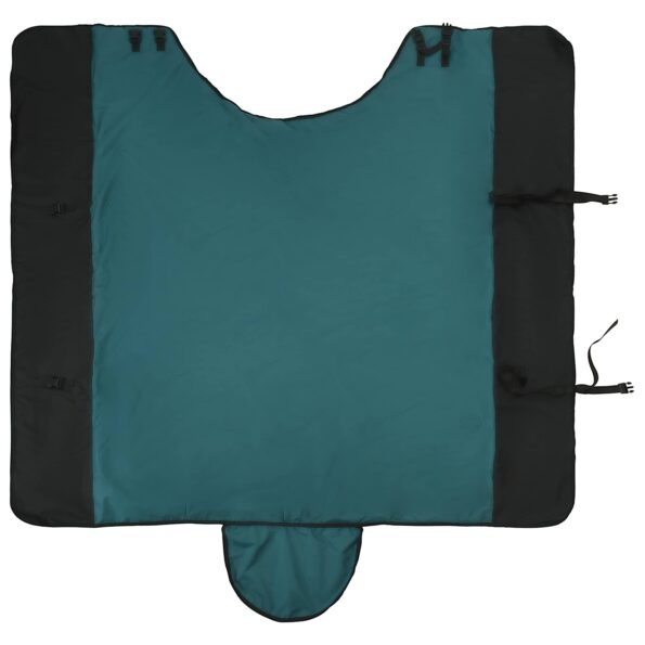 vidaXL Plášť pre kone Tmavozelená a čierna 95 cm Polyester – Obrázok 6