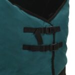 vidaXL Plášť pre kone Tmavozelená a čierna 105 cm Polyester – Obrázok 7