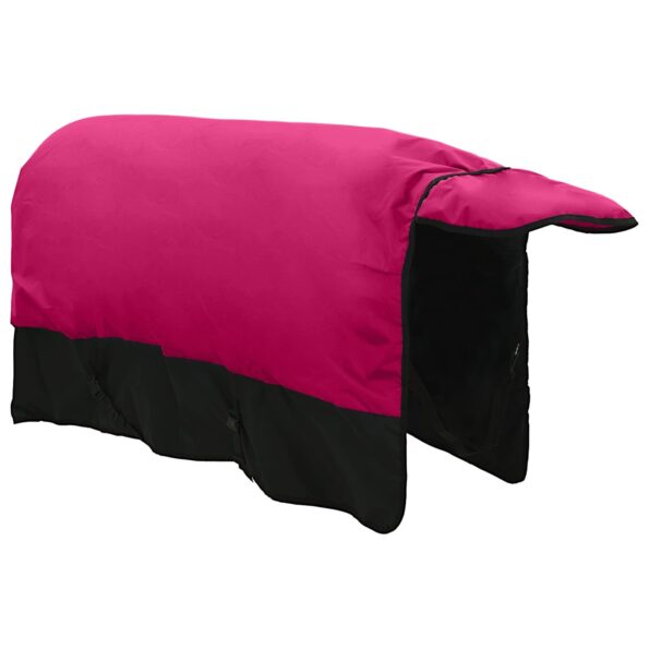 vidaXL Plášť pre kone Ružová a čierna 95 cm Polyester – Obrázok 5