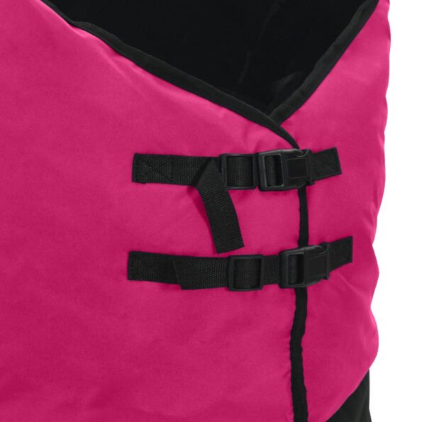 vidaXL Plášť pre kone Ružová a čierna 95 cm Polyester – Obrázok 7