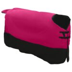 vidaXL Plášť pre kone Ružová a čierna 115 cm Polyester – Obrázok 3