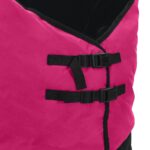 vidaXL Plášť pre kone Ružová a čierna 125 cm Polyester – Obrázok 7