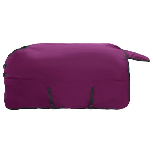 vidaXL Plášť pre kone Tmavozelená a čierna 105 cm Polyester – Obrázok 4