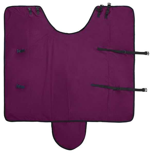 vidaXL Plášť pre kone Tmavozelená a čierna 125 cm Polyester – Obrázok 6