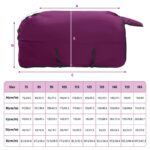 vidaXL Plášť pre kone Tmavozelená a čierna 135 cm Polyester – Obrázok 10