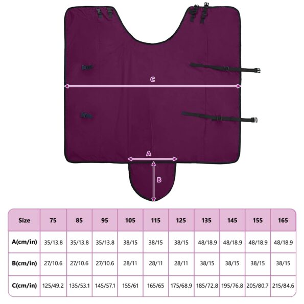 vidaXL Plášť pre kone Tmavozelená a čierna 145 cm Polyester – Obrázok 11