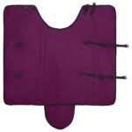 vidaXL Plášť pre kone Tmavozelená a čierna 155 cm Polyester – Obrázok 6