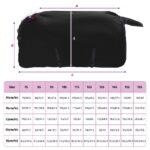 vidaXL Plášť pre kone Tmavozelená a čierna 115 cm Polyester – Obrázok 10