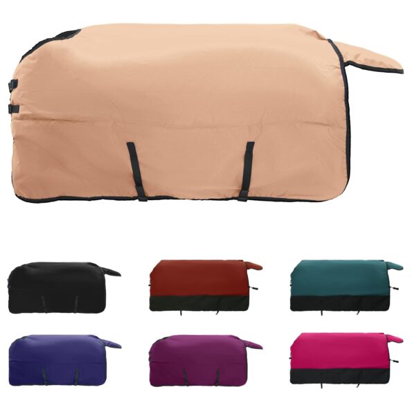 vidaXL Plášť pre kone Kapučínová 95 cm Polyester – Obrázok 2