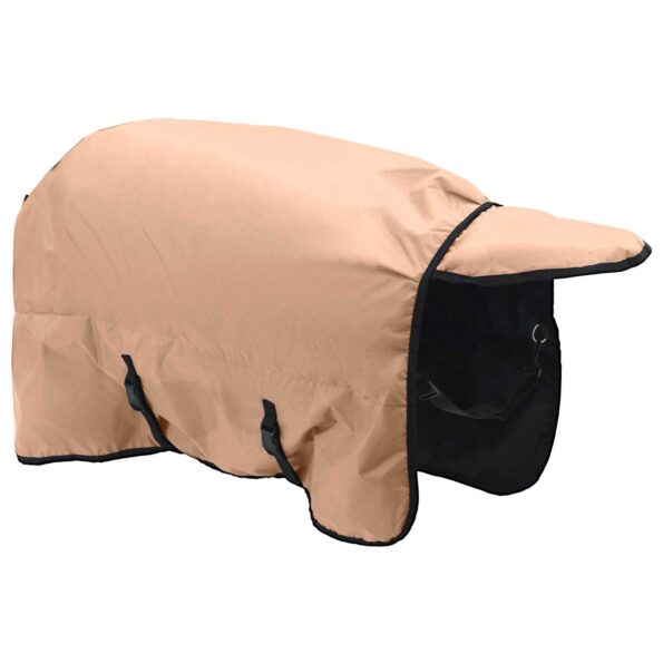 vidaXL Plášť pre kone Kapučínová 105 cm Polyester – Obrázok 5