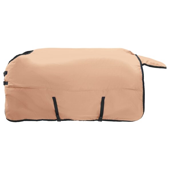 vidaXL Plášť pre kone Kapučínová 155 cm Polyester – Obrázok 4