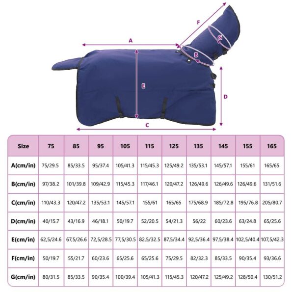 vidaXL Plášť pre kone Tmavozelená a čierna 145 cm Polyester – Obrázok 10