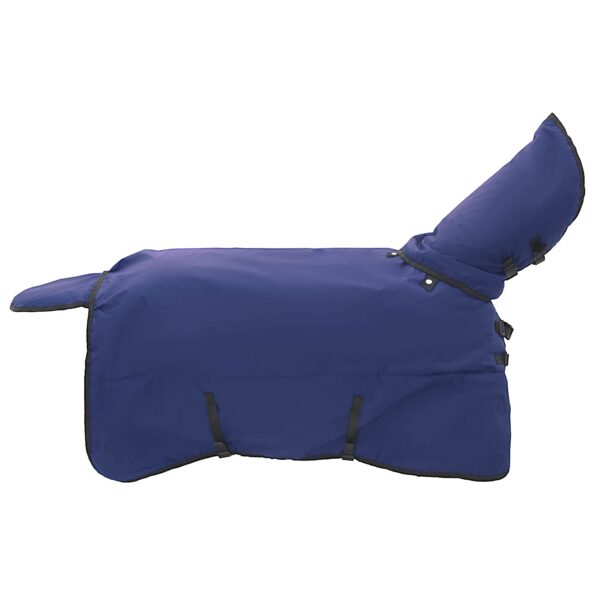 vidaXL Plášť pre kone Tmavozelená a čierna 165 cm Polyester – Obrázok 4