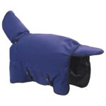 vidaXL Plášť pre kone Tmavozelená a čierna 165 cm Polyester – Obrázok 5