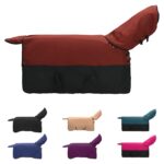 vidaXL Plášť pre kone Tmavozelená a čierna 75 cm Polyester – Obrázok 2