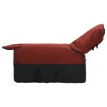 vidaXL Plášť pre kone Tmavozelená a čierna 95 cm Polyester – Obrázok 4