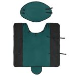 vidaXL Plášť pre kone Tmavozelená a čierna 95 cm Polyester – Obrázok 6