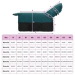 vidaXL Plášť pre kone Tmavozelená a čierna 145 cm Polyester – Obrázok 10