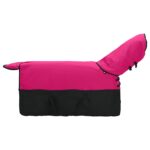 vidaXL Plášť pre kone Ružová a čierna 75 cm Polyester – Obrázok 4
