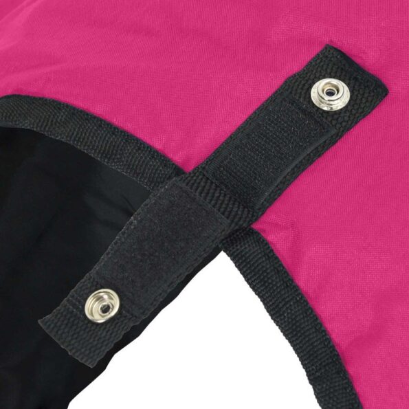 vidaXL Plášť pre kone Ružová a čierna 125 cm Polyester – Obrázok 8