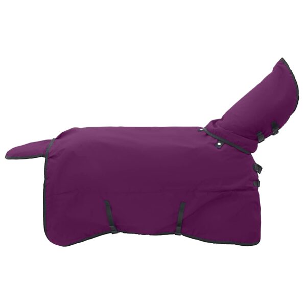 vidaXL Plášť pre kone Tmavozelená a čierna 105 cm Polyester – Obrázok 4