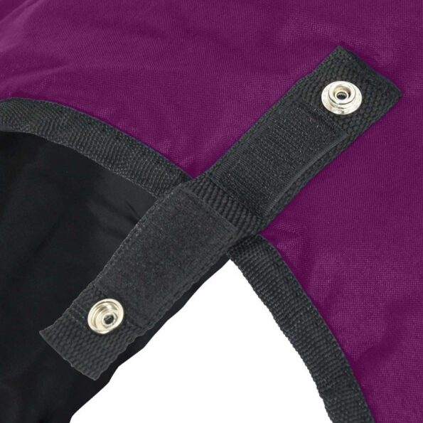 vidaXL Plášť pre kone Tmavozelená a čierna 135 cm Polyester – Obrázok 8