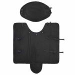 vidaXL Plášť pre kone Tmavozelená a čierna 165 cm Polyester – Obrázok 6