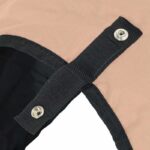 vidaXL Plášť pre kone Kapučínová 95 cm Polyester – Obrázok 8