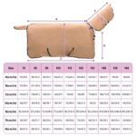 vidaXL Plášť pre kone Capacino 135 cm Polyester – Obrázok 10