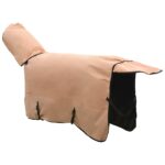 vidaXL Plášť pre kone Kapučínová 155 cm Polyester – Obrázok 5